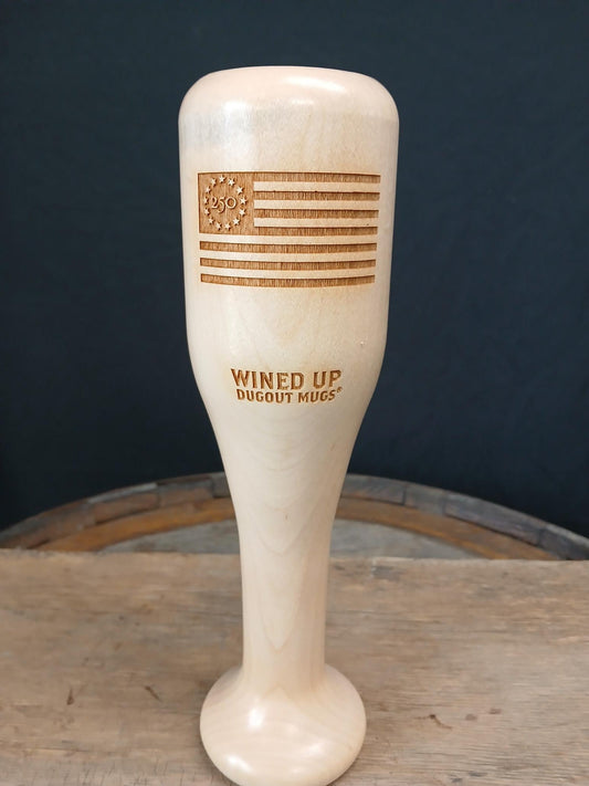 The Freedom250™ Wined Up® | Baseball Bat Wine Glass