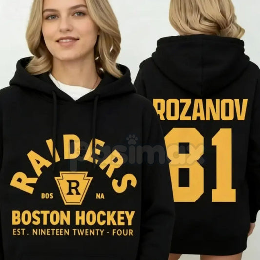 Ilya Rozanov #81 Vintage Hockey Romance Hoodie