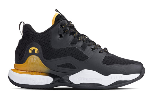 (Black/Orange) - Basketball High-Top Sneakers