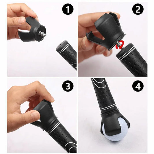 Practical Golf Training Aid Ball Pickup Clamp