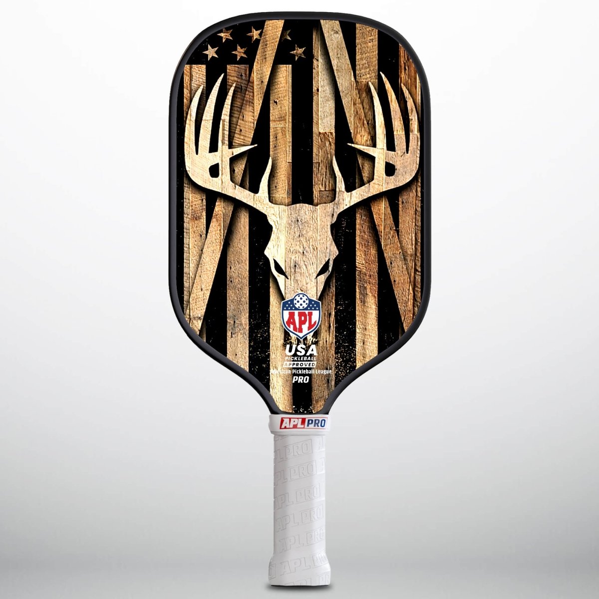 APL - Deer Wood | 16mm Carbon Fiber | Best Pickleball Paddles | American Pickleball League