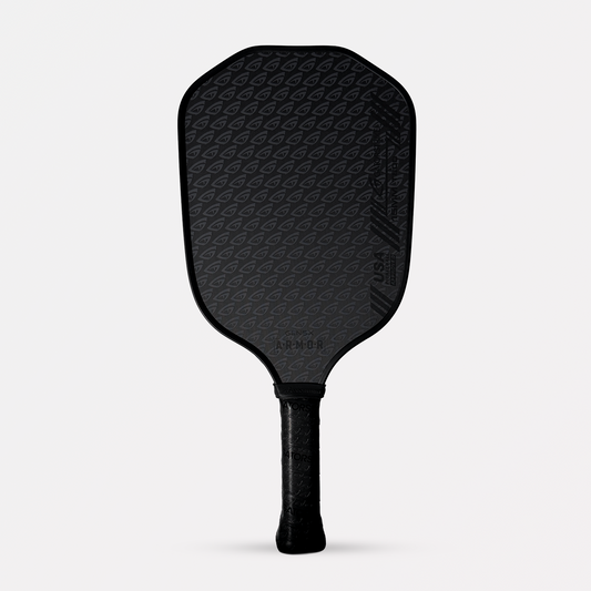 GatorStrike A.R.M.O.R Blackout — 15mm Raw Carbon Spin Pickleball Paddle