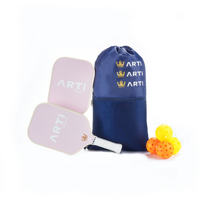 ARTI Fiberglass "Love & Kiss" Pickleball Paddle Set - USA Pickleball Approved
