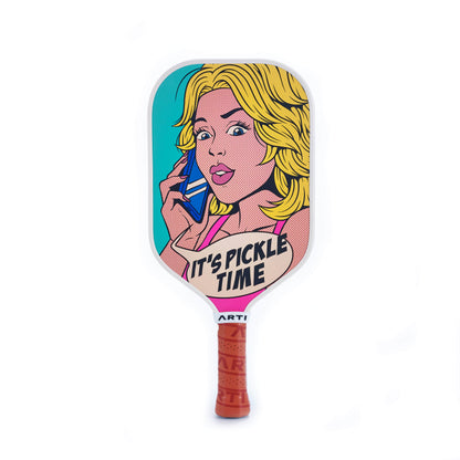 ARTI 16mm Carbon Fiber Kristen & Kristy "IT'S PICKLE TIME" Pickleball Paddle