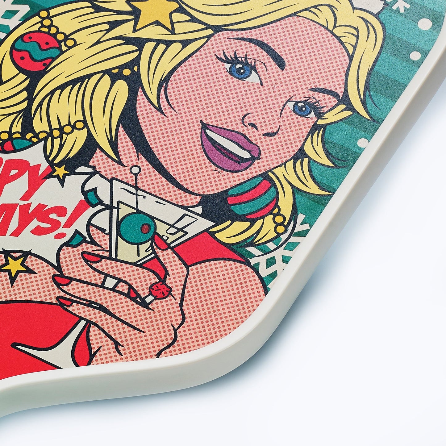 Kristen & Kristy "Happy Holidays" Pickleball Paddle - USAPAl Approved