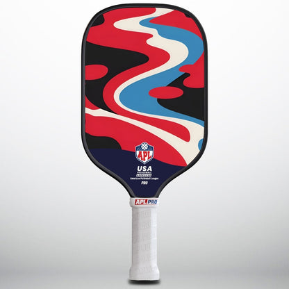 APL - Curved Patterns Pickleball Paddle | 16mm Carbon Fiber | Best Pickleball Paddles | American Pickleball League