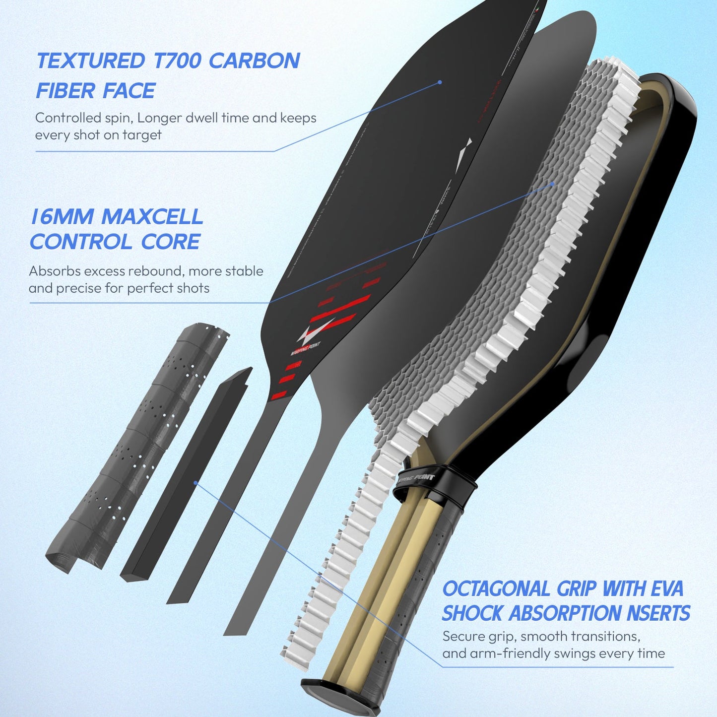 Rhythm Pickleball Paddle - Wide body