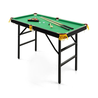 47 Inch Folding Billiard Table with Cues. Brush, and Chalk