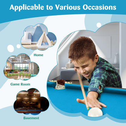 47 Inch Folding Billiard Table with Cues. Brush, and Chalk