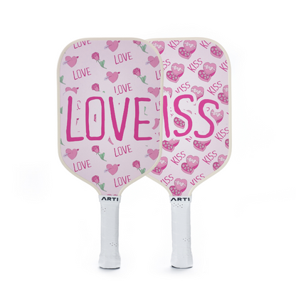 ARTI Fiberglass "Love & Kiss" Pickleball Paddle Set - USA Pickleball Approved