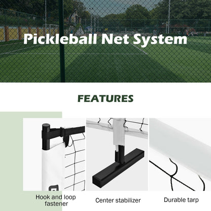 22 Feet Portable Pickleball Net Set System with Carry Bag