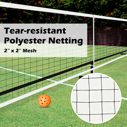 22 Feet Portable Pickleball Net Set System with Carry Bag