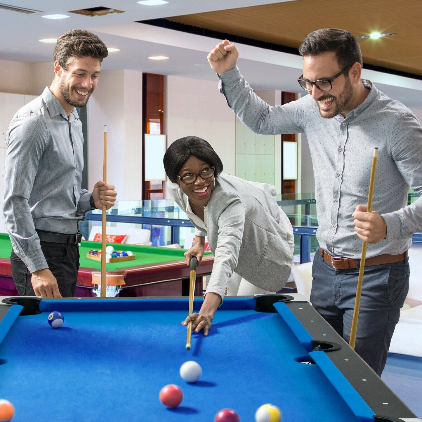 6 Feet Foldable Pool Table with Complete Set of Balls