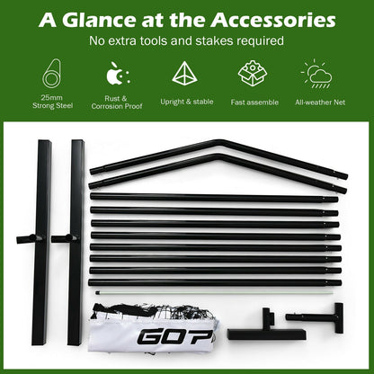 22 Feet Portable Pickleball Net Set System with Carry Bag