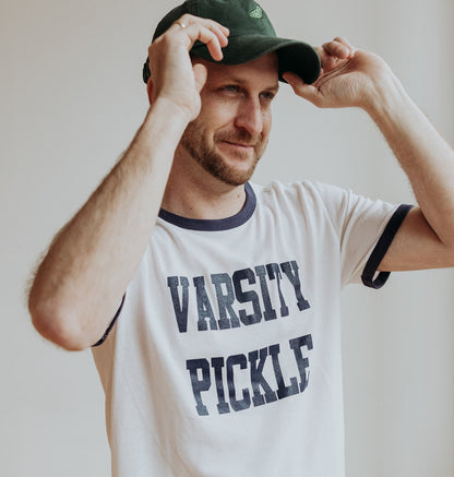 Collegiate Ringer Pickleball T-Shirt (Unisex)