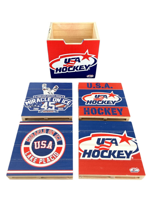 Miracle on Ice 4 Pack Pallet Coaster Set