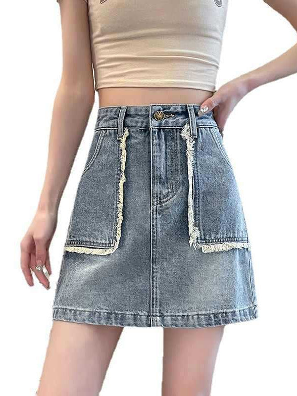 Denim Short Skort for Women
