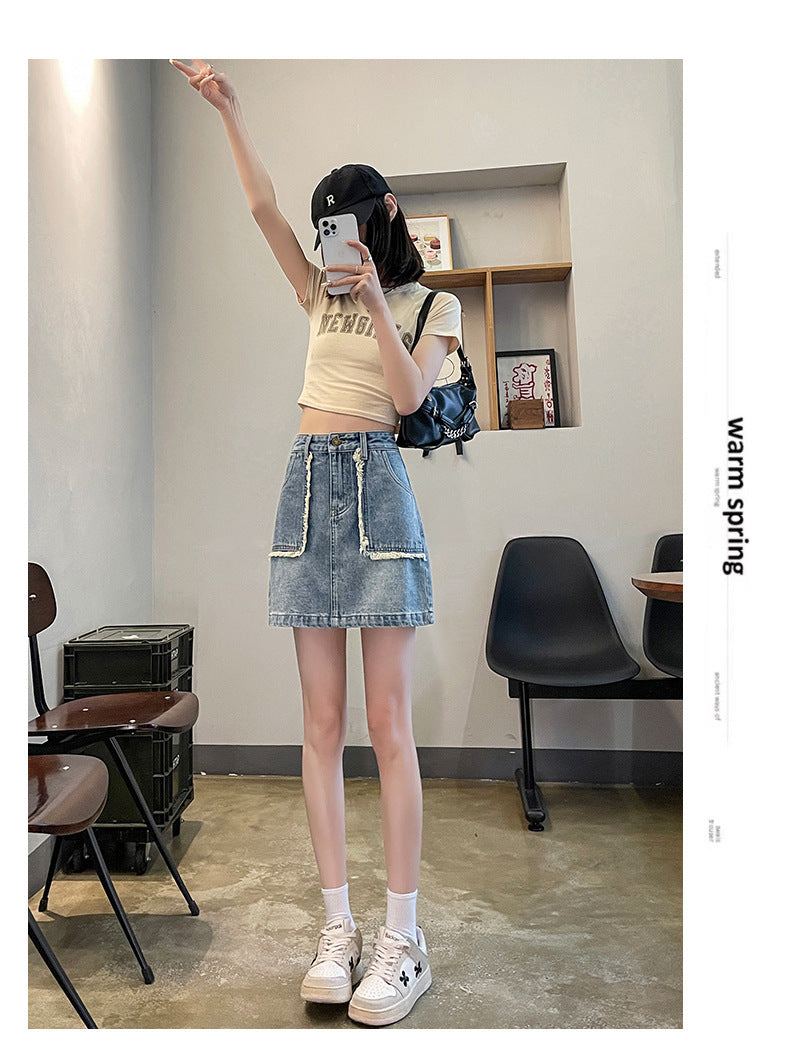 Denim Short Skort for Women