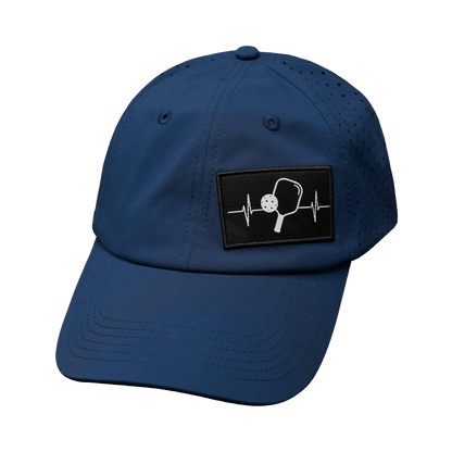 Pickleball Hat - Dad Hat - Navy - Laser Mesh