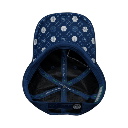 Pickleball Hat - Dad Hat - Navy - Laser Mesh