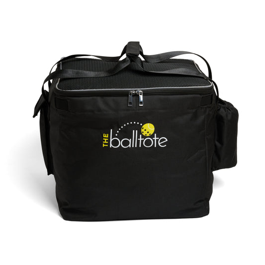 Ball Tote - Black Replacement Bag for Tennis and Pickleball Pro Teaching Cart