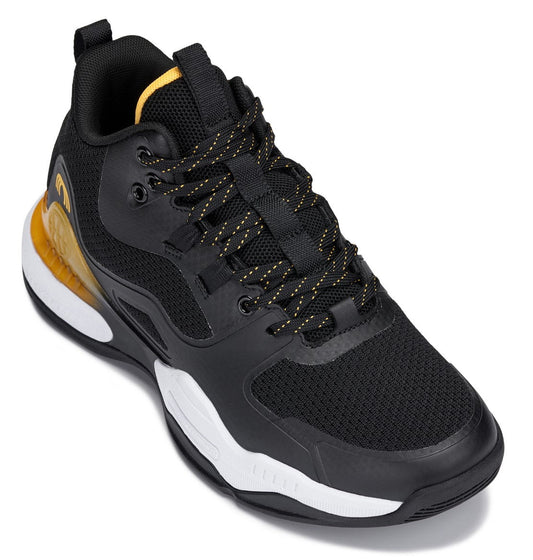 (Black/Orange) - Basketball High-Top Sneakers