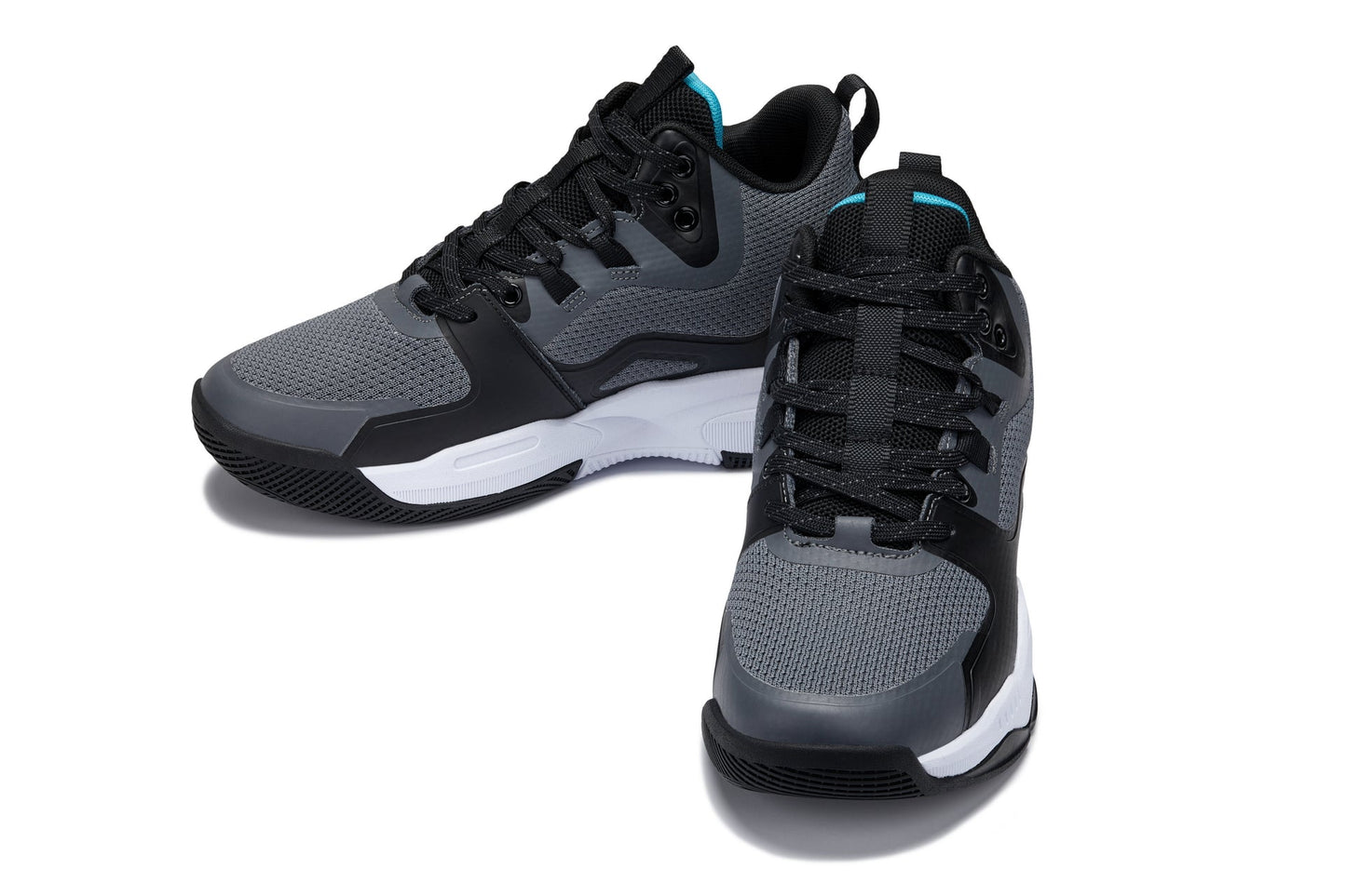 (Gray/Orange) - Basketball High-Top Sneakers