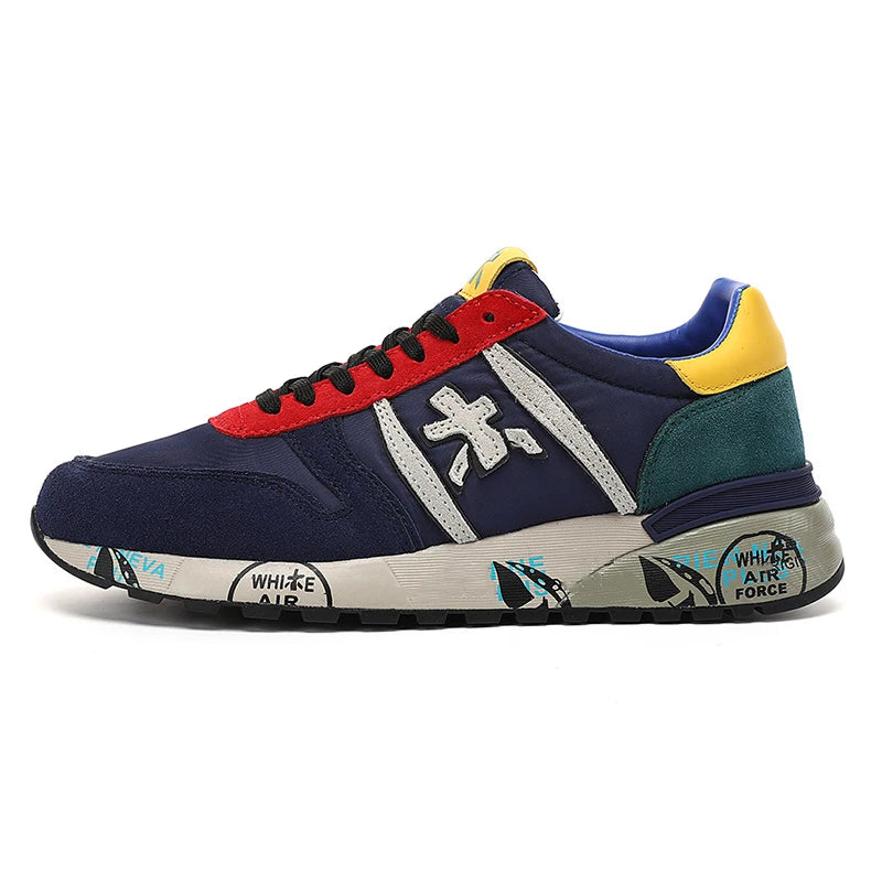 Men's Retro Camouflage Suede Sneakers