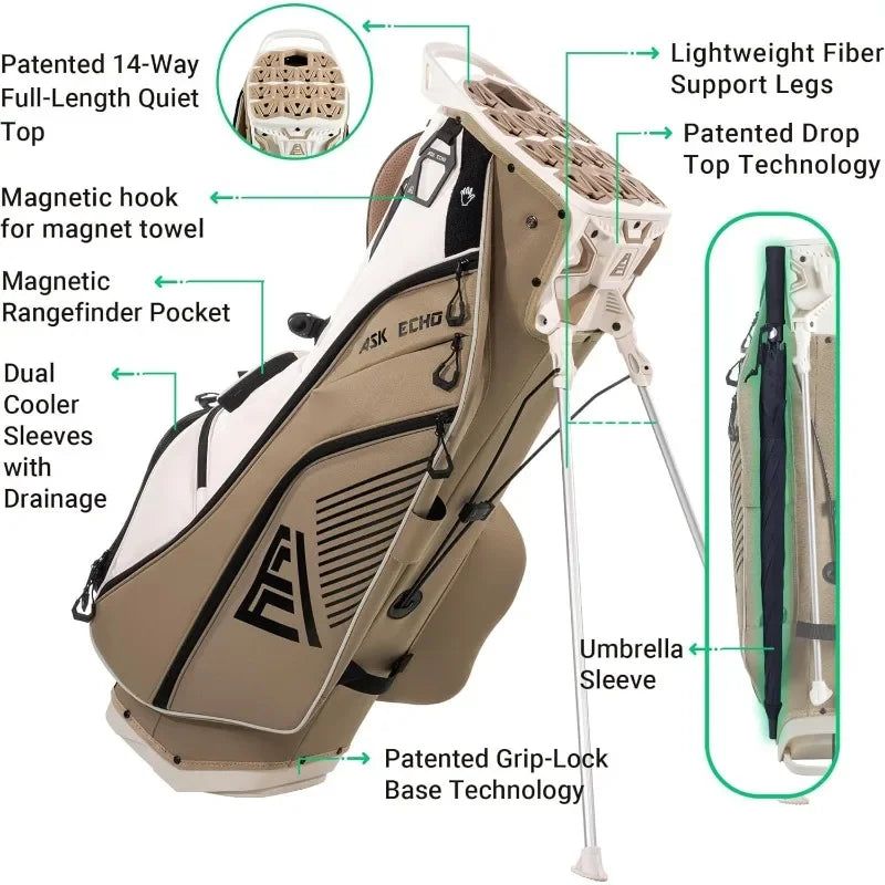 ASK ECHO ST-Lock Golf Stand Bag