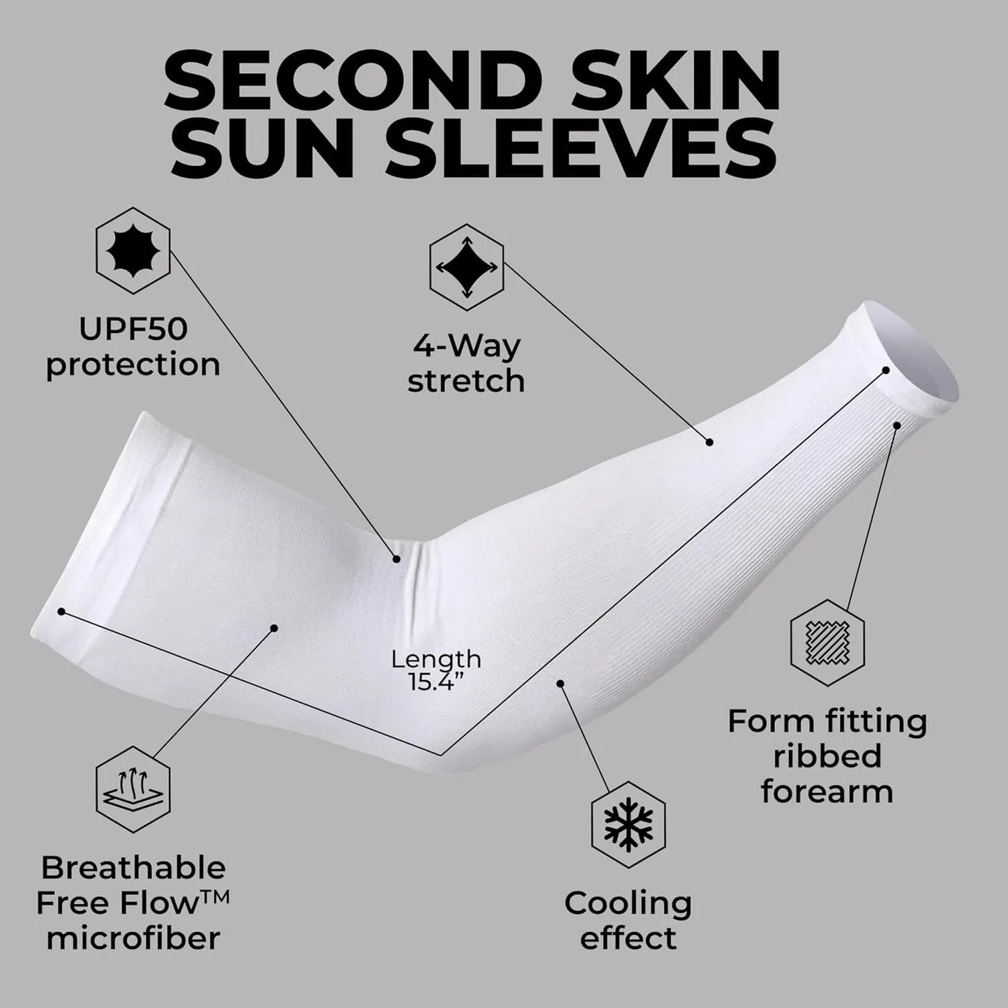 Ice Silk Sun Protection Arm Sleeves, UV Resistant