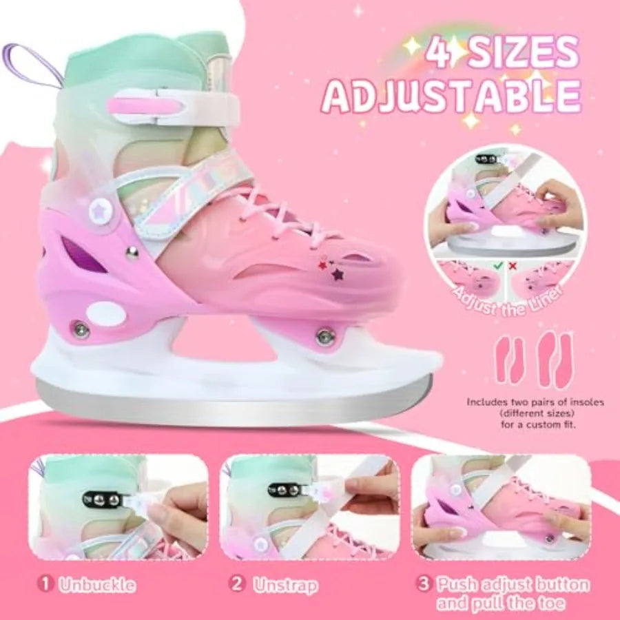 Hockey Lace-Up Skates for Youth Beginners