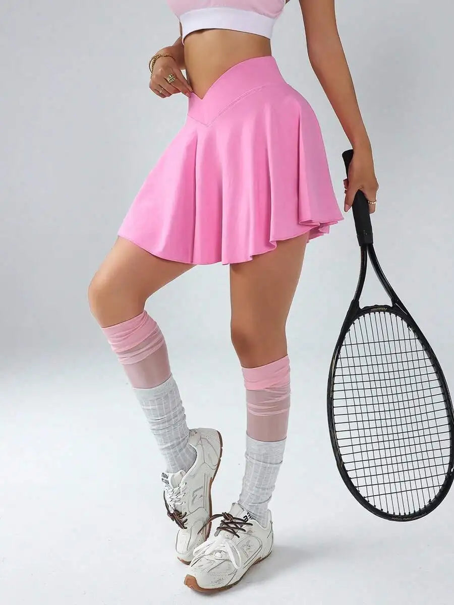 High-Waisted Badminton/Pickleball/Tennis/Volleyball Skort