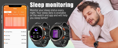 EIGIIS 1.45 Inch Waterproof Smart Watch KE5 3ATM