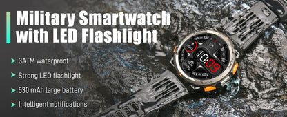 EIGIIS 1.45 Inch Waterproof Smart Watch KE5 3ATM
