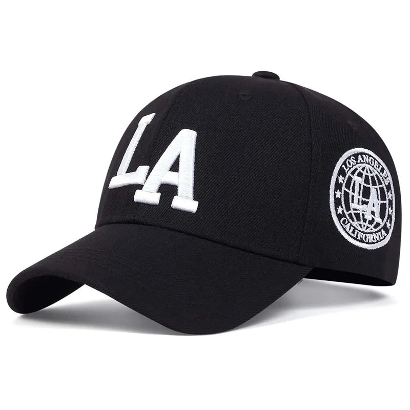 Unisex LA Letter Embroidery Snapback Baseball Caps