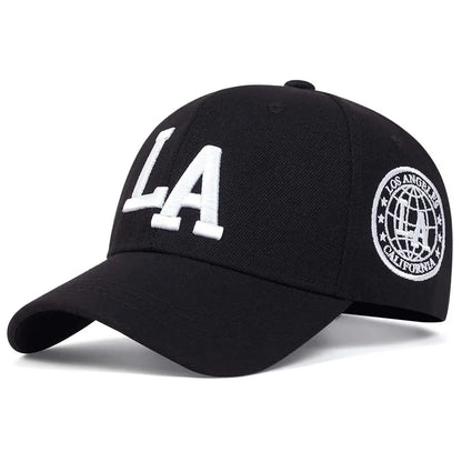 Unisex LA Letter Embroidery Snapback Baseball Caps
