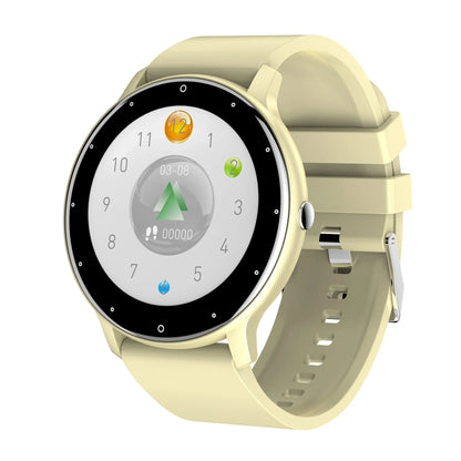 Fashion Men's Smart Watch Full Touch Screen Sports Fitness Tracker IP68 Waterproof Bluetooth Smartwatch for Men Women Smartphone