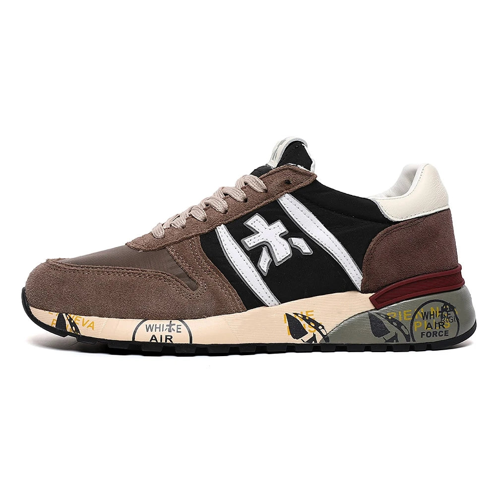 Men's Retro Camouflage Suede Sneakers