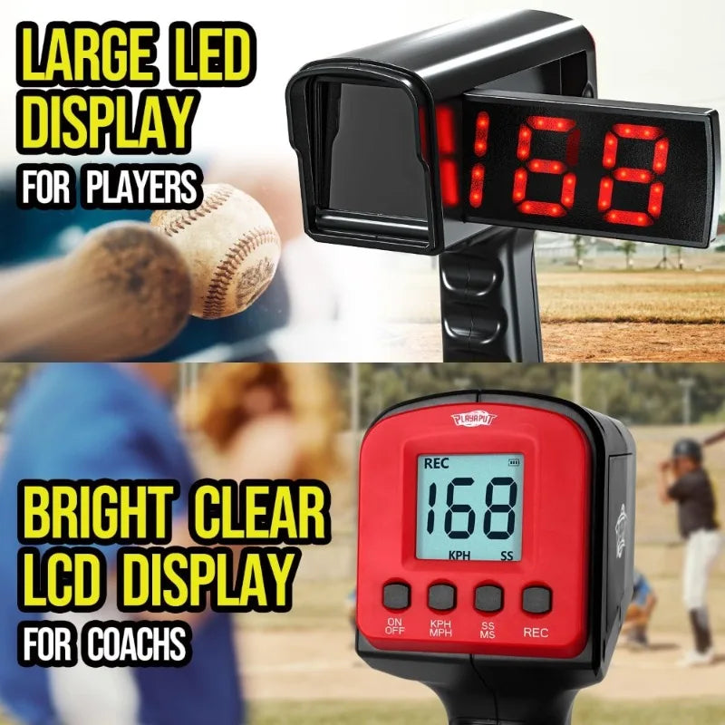 Baseball Radar Gun with Tripod LED LCD