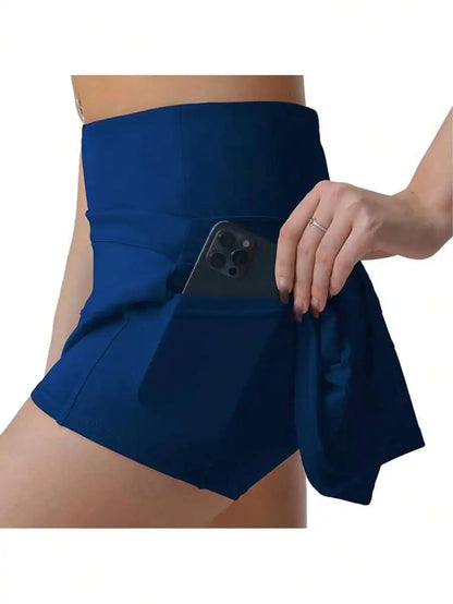 Womens High Waisted Tennis Skort