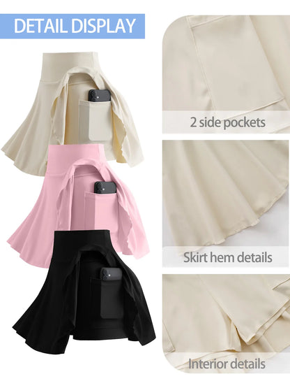 3-Pack Versatile Pleated Skorts