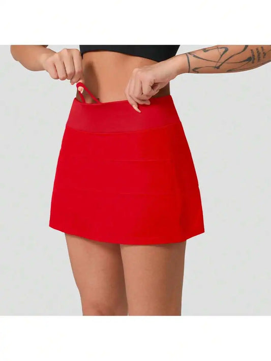 Womens High Waisted Tennis Skort
