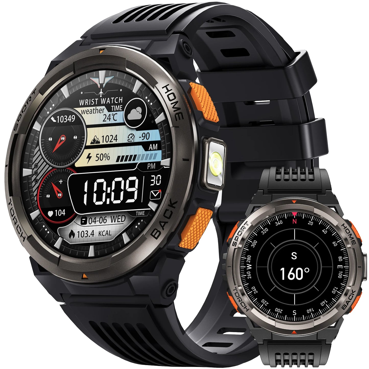 EIGIIS 1.45 Inch Waterproof Smart Watch KE5 3ATM