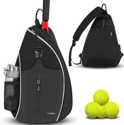 Water-Resistant Pickleball/Tennis Sling Backpack