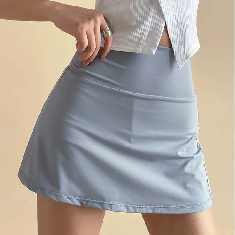 Women's High-Waisted Sports Short Skirt