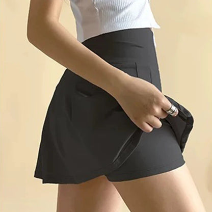 Women's High-Waisted Sports Short Skirt