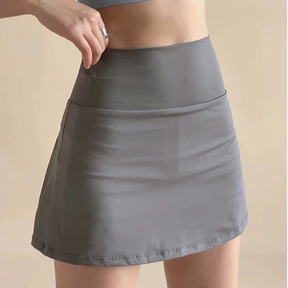 Women's High-Waisted Sports Short Skirt