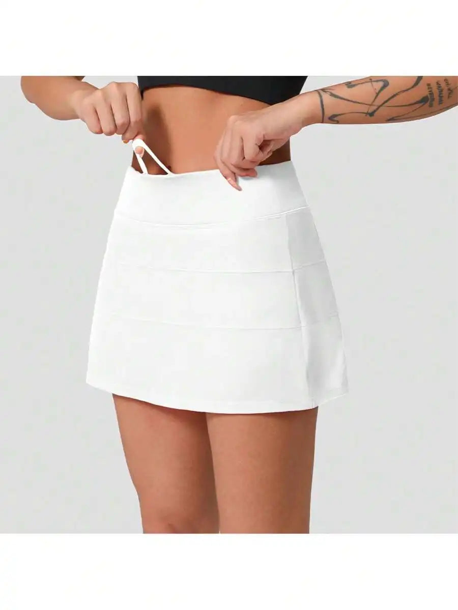 Womens High Waisted Tennis Skort