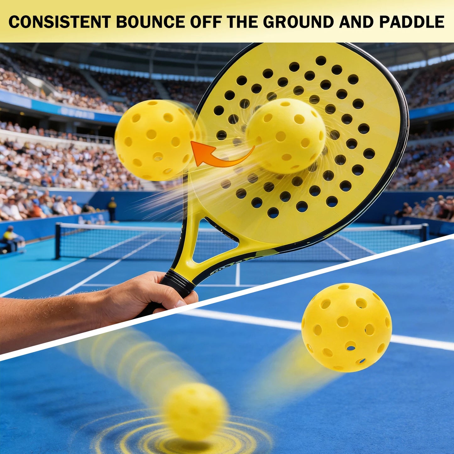 Pickleballs 40 Holes 74mm
