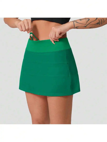 Womens High Waisted Tennis Skort